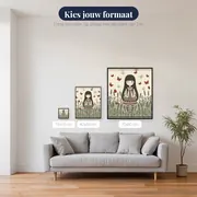 Gorjuss-meisje tussen lavendelvlinders – beschikbare formaten