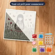 Fille Gorjuss aux papillons lavande – kit prêt à commencer