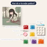 Gorjuss meisje met papieren bootje – inhoud van het pakket