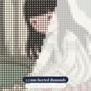 Gorjuss Girl with Paper Boat – diamond close-up