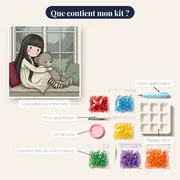 Gorjuss à la fenêtre pluvieuse – contenu du kit