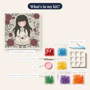 Gorjuss Love Letter and Roses – kit contents