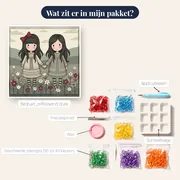 Gorjuss-meisjes tussen veldbloemen – inhoud van het pakket