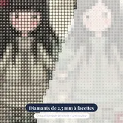 Deux Amies Gorjuss dans les Fleurs – gros plan des diamants