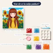 Gorjuss Meisje tussen Zonnebloemen – inhoud van het pakket
