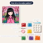 Gorjuss Meisje onder Kersenbloesem – inhoud van het pakket