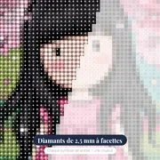 Gorjuss sous les cerisiers roses – gros plan des diamants