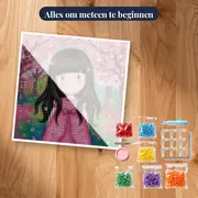 Gorjuss Meisje onder Kersenbloesem – pakket klaar om te beginnen