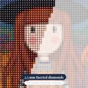 Gorjuss Halloween Pumpkin Witch – diamond close-up