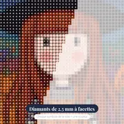 Gorjuss Sorcière et Citrouilles – gros plan des diamants