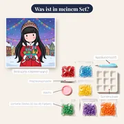 Gorjuss Mädchen mit Wintergeschenken – Inhalt des Sets