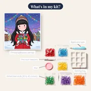Gorjuss Christmas Gift Village – kit contents