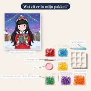Gorjuss Meisje met Wintercadeaus – inhoud van het pakket