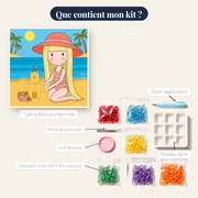 Gorjuss et son château de sable – contenu du kit