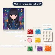 Gorjuss Meisje onder Sterrenmaan – inhoud van het pakket