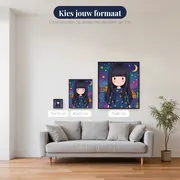 Gorjuss Meisje onder Sterrenmaan – beschikbare formaten