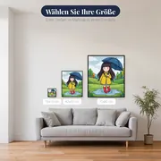 Gorjuss Mädchen im Regen – verfügbare Größen