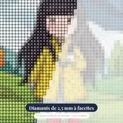 Gorjuss saute dans les flaques – gros plan des diamants