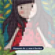 Gorjuss sur Feuille aux Coccinelles – gros plan des diamants