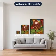 Gorjuss Mädchen im Blätterpark – verfügbare Größen