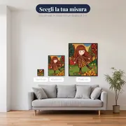 Ragazza Gorjuss tra foglie dorate – misure disponibili