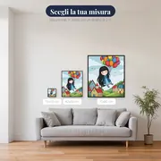Ragazza Gorjuss tra palloncini – misure disponibili