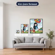 Gorjuss Meisje met Ballonnen – beschikbare formaten