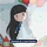 Gorjuss aux ballons multicolores – gros plan des diamants