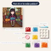 Gorjuss Meisje met Drie Katten – inhoud van het pakket