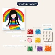 Rainbow Cloud Girl – kit contents