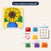 Girasole nel Vaso Blu – contenuto del kit