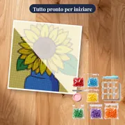 Girasole nel Vaso Blu – kit pronto per iniziare