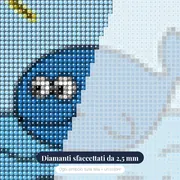 Balena Blu tra Onde e Sole – primo piano dei diamanti