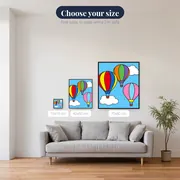 Colorful Hot Air Balloons – available sizes