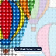 Drei bunte Heißluftballons – Nahaufnahme der Steine
