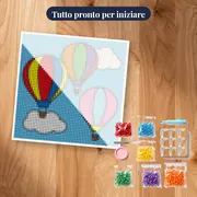 Tre mongolfiere nel cielo azzurro – kit pronto per iniziare