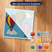 Drie kleurrijke luchtballonnen – pakket klaar om te beginnen