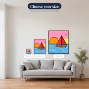 Red Sail Sunset – available sizes