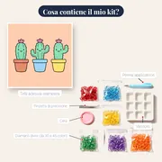 Cactus Sorridenti in Vaso – contenuto del kit