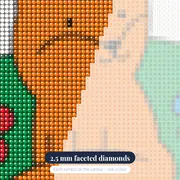 Sunny Meadow Fox – diamond close-up
