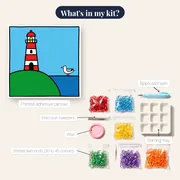 Red and White Lighthouse – kit contents