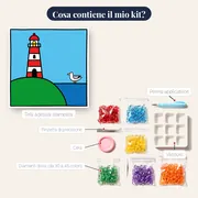 Faro Rosso sulla Collina Verde – contenuto del kit