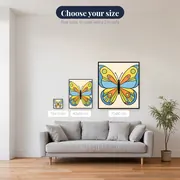 Symmetrical Pop Art Butterfly – available sizes