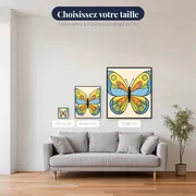 Papillon Symétrique aux Couleurs Vives – tailles disponibles