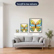 Farfalla Geometrica dai Colori Vivaci – misure disponibili