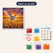 Golden Field Barn Owl – kit contents