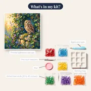 Morning Ivy Owl – kit contents