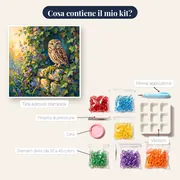 Gufo dagli Occhi d'Ambra – contenuto del kit