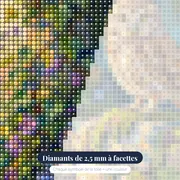 Chouette aux yeux d’or – gros plan des diamants
