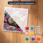 Deux Hiboux sous les Cerisiers – kit prêt à commencer